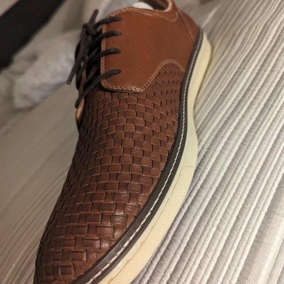 Johnston & Murphy McGuffey woven plain toe shoes. Size 13 men\'s. main image 7
